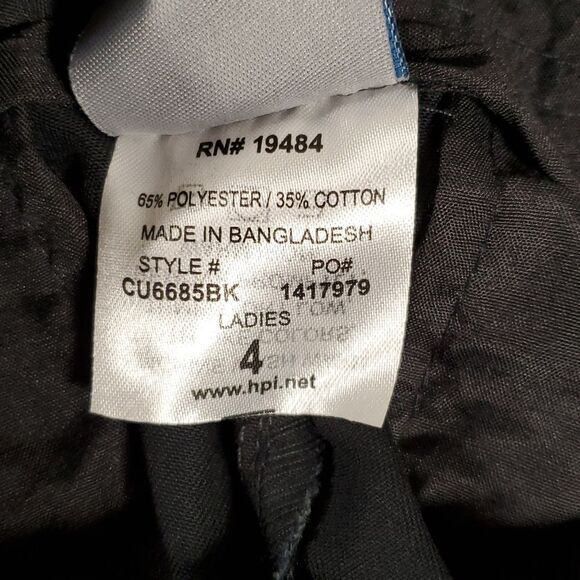 NEW Culver’s Restaurant HPI Ladies Uniform Pants Black Size 4 - Picture 9 of 9